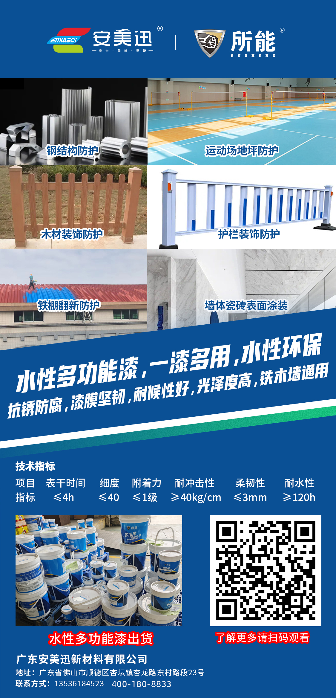 厂房旧改专用｜水性多功能漆翻新涂装一步到位
